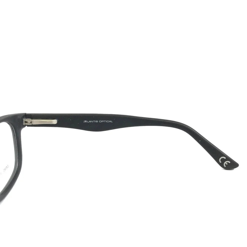 Lantis Optical Eyeglasses Frames L7017 MBK Matte Black Full Rim 52-17-145